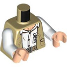 LEGO Beige Robert Muldoon Minifig Torso (973 / 76382)
