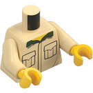 LEGO Tostado Safari Camisa con Verde oscuro Cuello Torso (973 / 76382)