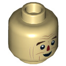 LEGO Tan Scarecrow Minifigure Head (Recessed Solid Stud) (3626 / 49379)