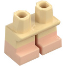 LEGO Tan Short Legs with Flesh Lower Legs (37679 / 41879)