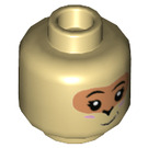 LEGO Tan Sister Monkey Minifigure Head (Recessed Solid Stud) (3626 / 76843)