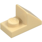 LEGO Beige Skråning 1 x 2 (45°) med Plate (15672 / 92946)