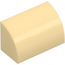 LEGO Beige Pendenza 1 x 2 Curvo (37352 / 98030)