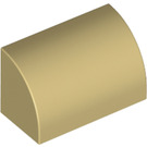 LEGO Tan Slope 1 x 2 Curved (37352 / 98030)