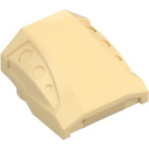 LEGO Tan Slope 1 x 2 x 2 Curved with Dimples (44675)