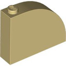 LEGO Tan Slope 1 x 4 x 3 Curved (65734)