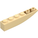 LEGO Brungul Backe 1 x 6 Böjd Omvänd (41763 / 42023)