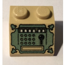 LEGO Beige Steigung 2 x 2 (45°) mit antique cash register (3039 / 46404)
