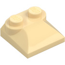 LEGO Brungul Backe 2 x 2 Böjd med böjd ände (47457)