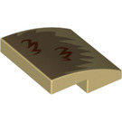 LEGO Tan Slope 2 x 2 Curved with Dark Tan Fur (15068 / 18136)