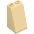 LEGO Brungul Backe 2 x 2 x 3 (75°) Ihåliga knoppar, grov yta (3684 / 30499)