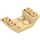 LEGO Zandbruin Helling 2 x 4 (45°) Dubbele Omgekeerd met Open Midden (4871)