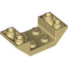 LEGO Tan Slope 2 x 4 (45°) Double Inverted with Open Center (4871)
