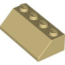 LEGO Tan Slope 2 x 4 (45°) with Rough Surface (3037)