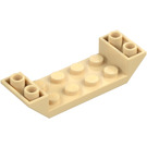 LEGO Tan Slope 2 x 6 (45°) Double Inverted with Open Center (22889)