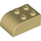 LEGO Tan Slope Brick 2 x 3 with Curved Top (6215)