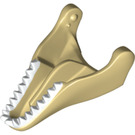 LEGO Tan T-rex Jaw with White Teeth (20959 / 38773)