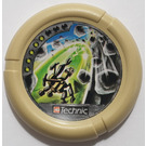 LEGO Tan Technic Bionicle Weapon Throwing Disc with Rocks (32171)