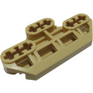 LEGO Tan Technic Connector Block 3 x 6 with Six Axle Holes and Groove (32307)