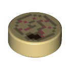 LEGO bronzer Tuile 1 x 1 Rond avec Minecraft Nautilus Shell (35380 / 76945)