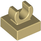 LEGO bronzer Tuile 1 x 1 avec Agrafe (Surélevé "C") (15712 / 44842)