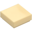 LEGO Beige Flise 1 x 1 med rille (3070 / 30039)