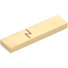 LEGO Tan Tile 1 x 4 with Harry Potter Orange Forehead scar (39707 / 104423)