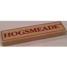 LEGO bronzer Tuile 1 x 4 avec Hogsmeade Sign (2431)