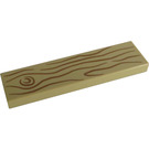 LEGO Tan Tile 1 x 4 with Wood Grain (2431 / 19324)