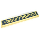 LEGO Tan Tile 1 x 6 with the DAILY PROPHET Sticker (6636)