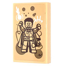 LEGO Tan Tile 2 x 3 with Picture of Doctor Strange Sticker (26603)