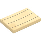 LEGO Tan Tile 2 x 3 with Pom Pom Chest Lines (79543 / 101874)