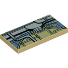 LEGO Tan Tile 2 x 4 with Pipes (29670 / 87079)
