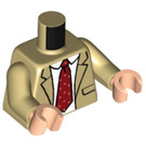 LEGO bronzer Toby Flenderson Minifig Torse (973 / 76382)