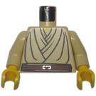 LEGO Tostado Torso con Jedi Robes y Marrón Correa (973 / 73403)