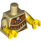 LEGO Zandbruin Tribal Vrouw Minifiguur Torso (973 / 16360)