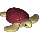 LEGO Tan Turtle (Small) with Dark Red Shell (1315)