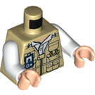 LEGO Beige Vet Minifig Torso (973 / 76382)