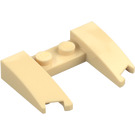 LEGO Beige Kiila 3 x 4 x 0.7 jossa Aukko (11291 / 31584)