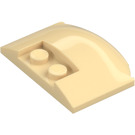 LEGO Beige Kiila 3 x 4 x 0.7 jossa Recess (93604)