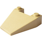 LEGO Zandbruin Wig 4 x 4 zonder Stud Inkepingen (4858)