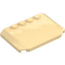 LEGO Tan Wedge 4 x 6 Curved (52031)