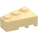 LEGO Beige Kile Klods 3 x 2 Venstre (6565)