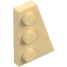 LEGO Zandbruin Wig Plaat 2 x 3 Vleugel Rechts  (43722)