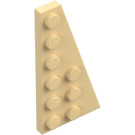 LEGO Zandbruin Wig Plaat 3 x 6 Vleugel Rechts (54383)