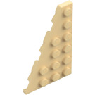 LEGO Zandbruin Wig Plaat 4 x 6 Vleugel Links (48208)