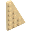 LEGO Beige Keil Platte 4 x 6 Flügel Rechts (48205)