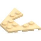 LEGO Tan Wedge Plate 4 x 6 with 2 x 2 Cutout (29172 / 47407)