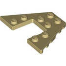 LEGO Tan Wedge Plate 4 x 6 with 2 x 2 Cutout (29172 / 47407)