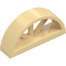 LEGO Tan Window 1 x 4 x 1.3 Curved with Bars (20309)